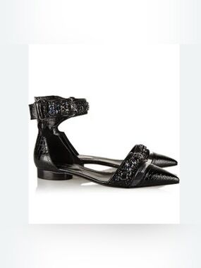 Erdem by Kirkwood Elegant Black Embellished Women's Shoes, size 40